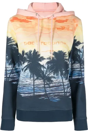 Paco rabanne Hoodie con estampado de atardecer