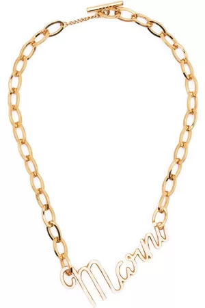 Marni Collar de cadena con logo