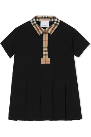 Burberry Vestido de piqué con motivo Vintage Check
