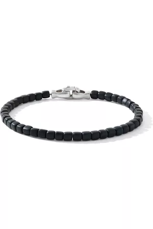 David Yurman Pulsera Spiritual Beads Cushion en plata de ley de 4mm