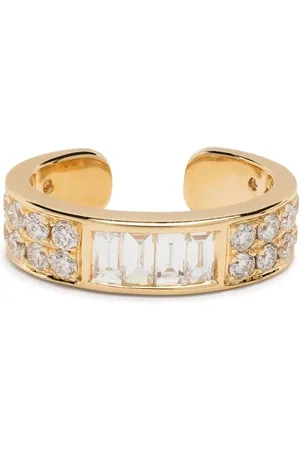 Anita Ear-cuff en oro amarillo de 18kt con diamantes