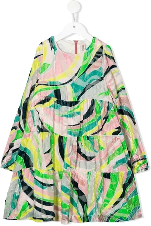 PUCCI Junior Vestido con estampado gráfico