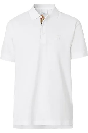 Burberry Playera tipo polo de piqué con monograma