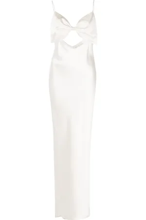 FLEUR DU MAL Slip dress con detalle de moño