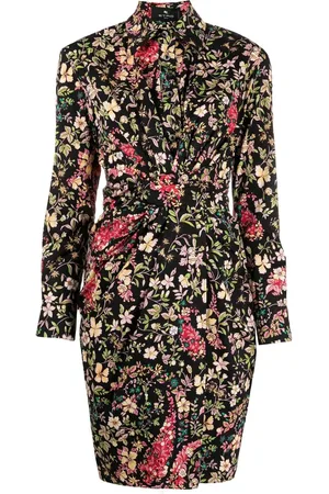 Etro Vestido camisero con estampado floral