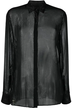 Philipp Plein Camisa transparente con botones