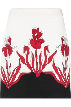 Moschino Falda con cintura alta y estampado floral