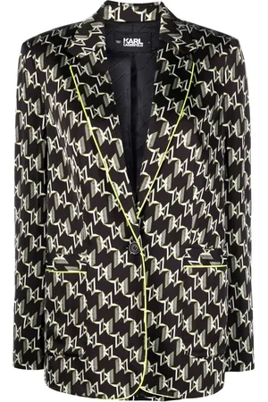 Karl Lagerfeld Blazer con ribete del logo