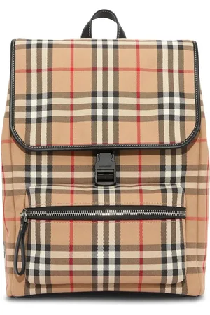 Burberry Mochila a cuadros con cierre