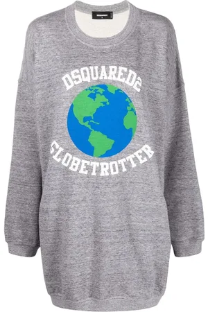 Dsquared2 Vestido con estampado Globetrotter