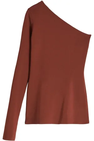 Victoria Beckham Top ajustado con un hombro descubierto