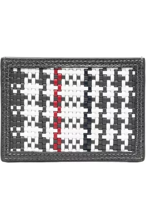 Thom Browne Tarjetero tejido a cuadros
