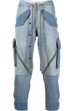 GREG LAUREN Jeans tapered con paneles