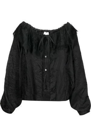 Patou Blusa con cuello de encaje