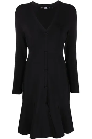 Karl Lagerfeld Vestido tejido con botones
