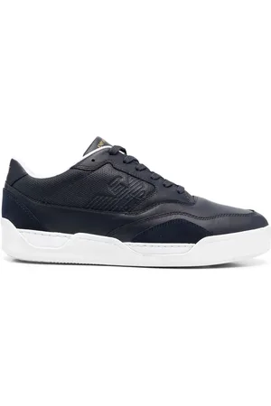 Emporio Armani Tenis con agujetas y logo en relieve