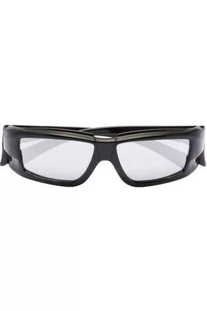 Rick Owens Lentes de sol con armazón rectangular
