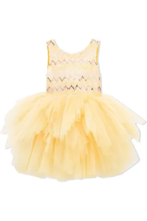 Tulleen Vestido midi de tul con detalles de lentejuelas