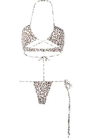 Manokhi Bikini con estampado de leopardo