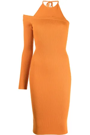 MONSE Vestido midi tejido asimétrico