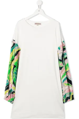 PUCCI Junior Vestido Vetrate de manga larga