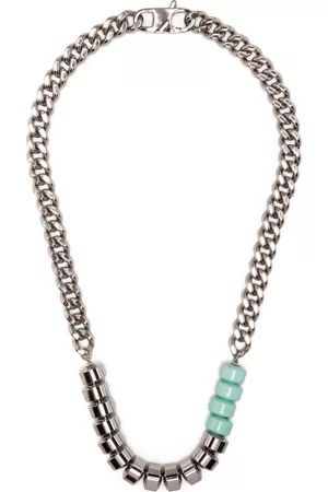 1017 ALYX 9SM Collar de cadena barbada con cuentas