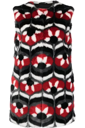 Moschino Chaleco con motivo geométrico