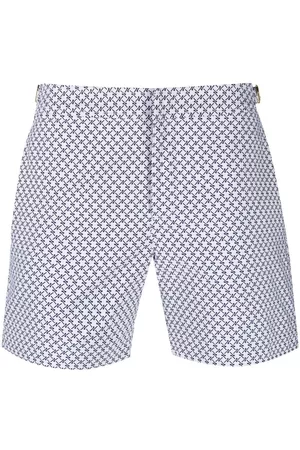 Orlebar Brown Shorts de playa Bulldog Seals con estampado en jacquard