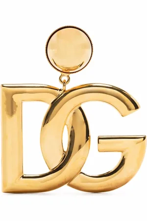 Dolce & Gabbana Aretes con logo DG