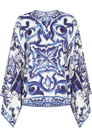 Dolce & Gabbana Blusa con estampado Mayólica