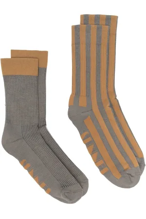 SUNNEI Pack de dos pares de calcetines con logo en intarsia