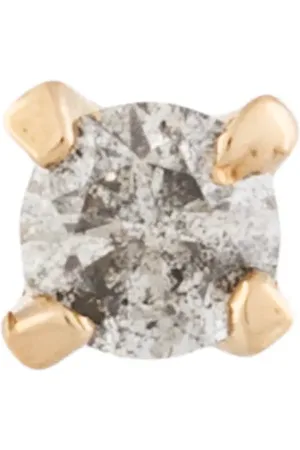 E.M. Aretes en oro amarillo de 18kt con diamantes