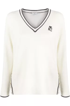 Etro Suéter tejido con logo en intarsia