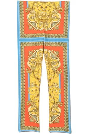 VERSACE Pantalones - Leggins con estampado Barocco Goddess