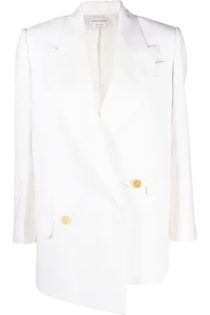 Alexander McQueen Blazer asimétrico con doble botonadura