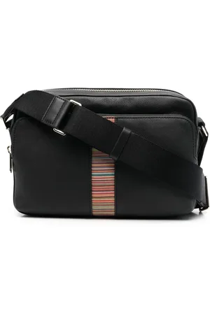 Paul Smith Mochila tipo mensajero con logo estampado