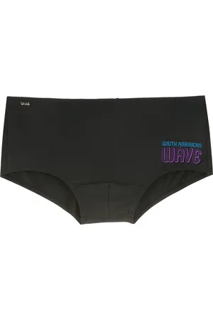 AMIR SLAMA Traje de baño con logo estampado