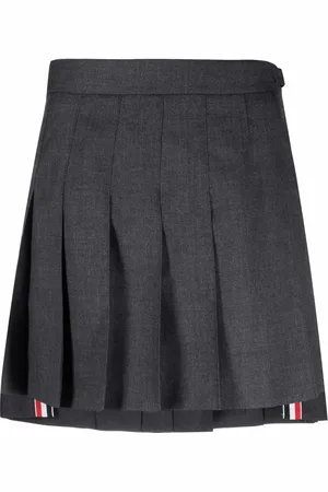Thom Browne Falda corta con detalle plisado
