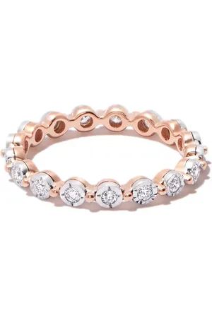 Dana Rebecca Designs Anillo eternity Ava Bea en oro rosa de 14kt con diamantes