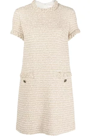 VALENTINO Vestido de tweed Roman Stud