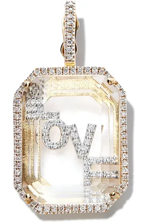 Mateo Arete Love en oro amarillo de 14kt con diamantes