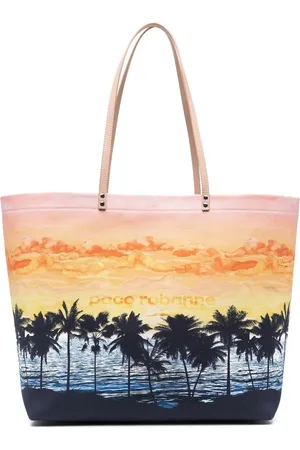 Paco rabanne Tote con estampado gráfico