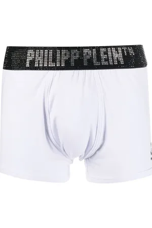 Philipp Plein Bóxer Stones con logo de strass