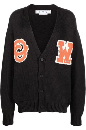 OFF-WHITE Cárdigan con logo en intarsia