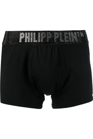 Philipp Plein Bóxer Stones con logo de strass