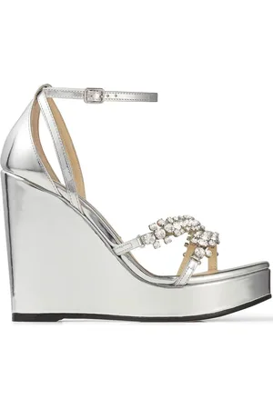 Jimmy Choo Sandalias Bing con cuña de 120mm