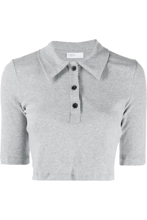 ROSETTA GETTY Playera tipo polo corto de manga corta