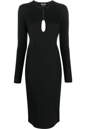 Tom Ford Vestido midi con detalle de abertura