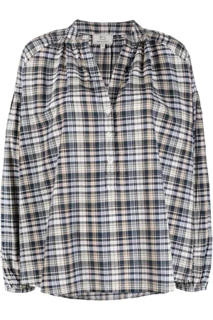 Woolrich Camisa con cuadros estampados y botones