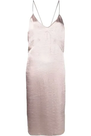 Dsquared2 Vestido de tirantes con acabado en satén